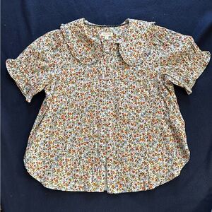 Anthropologie - The Kiara Collared Button-Front Blouse by Pilcro